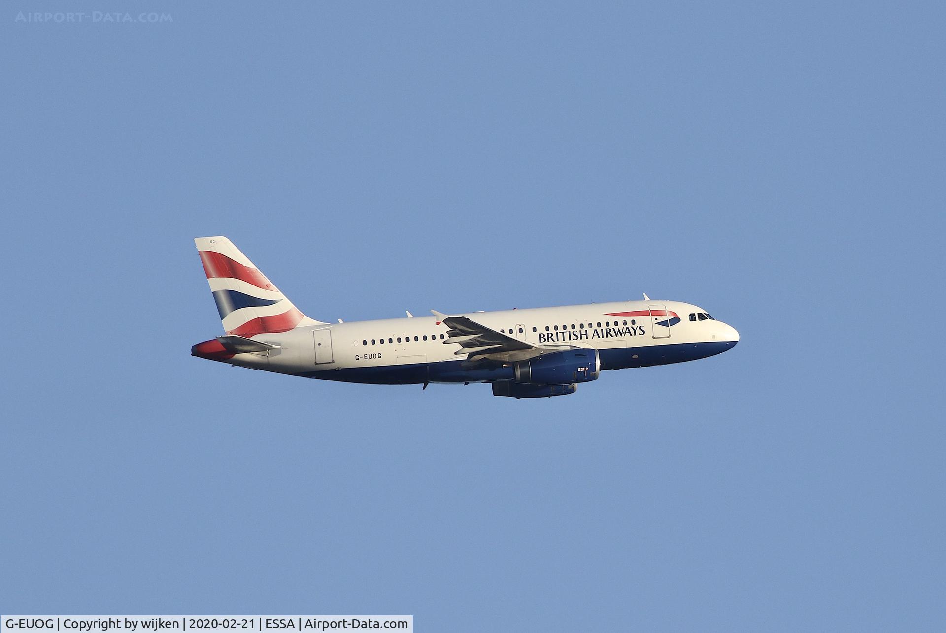 G-EUOG, 2001 Airbus A319-131 C/N 1594, RWY 19R
