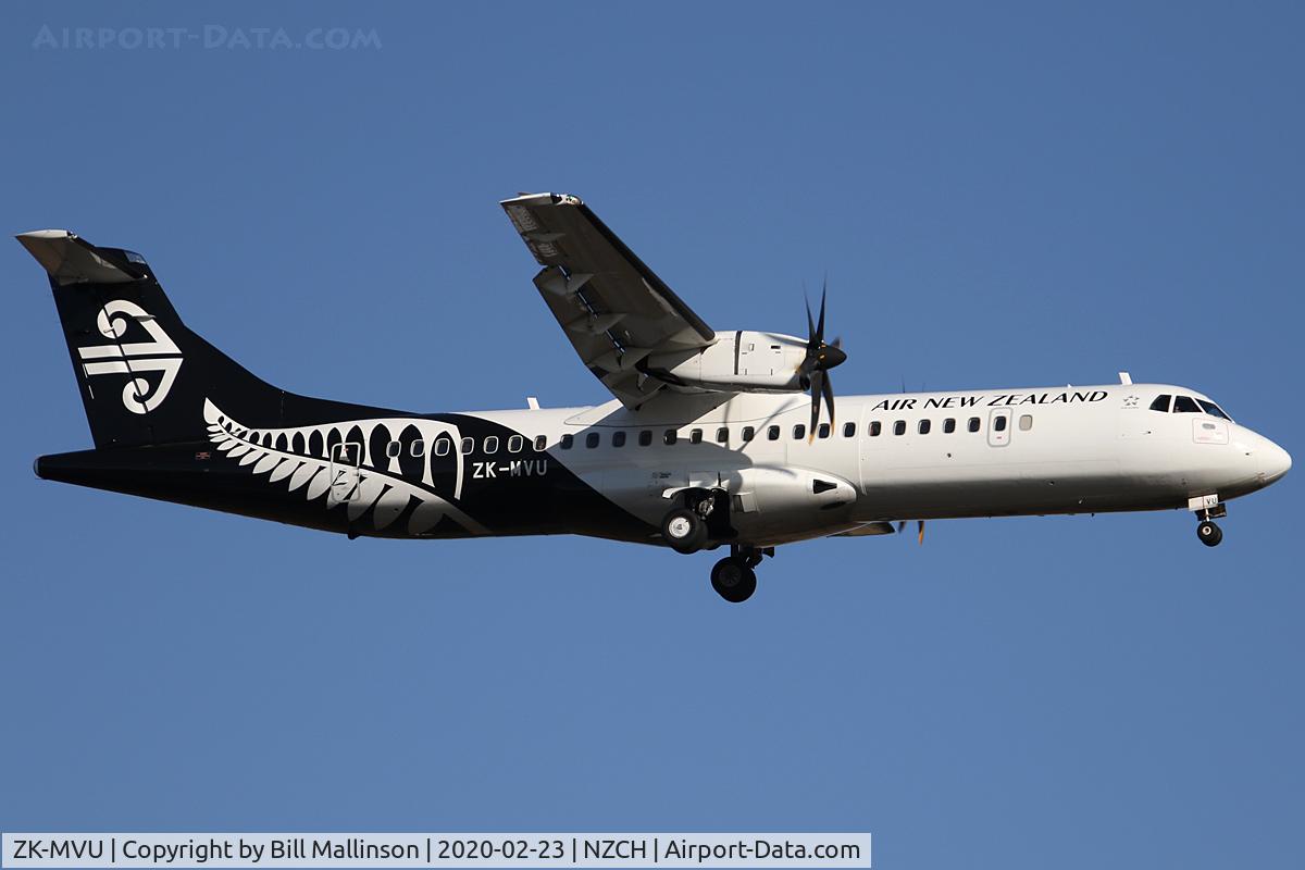ZK-MVU, 2018 ATR 72-212 A C/N 1500, from IVC