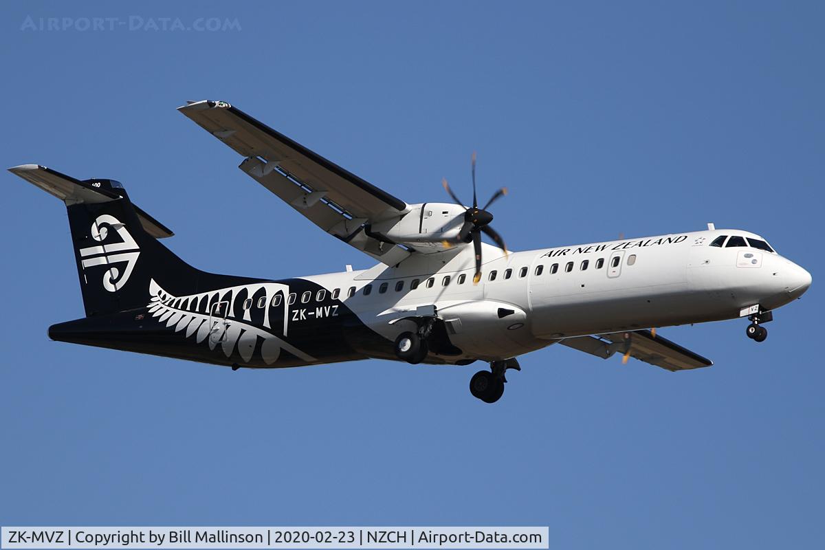 ZK-MVZ, 2019 ATR 72-212A C/N 1562, from PMR