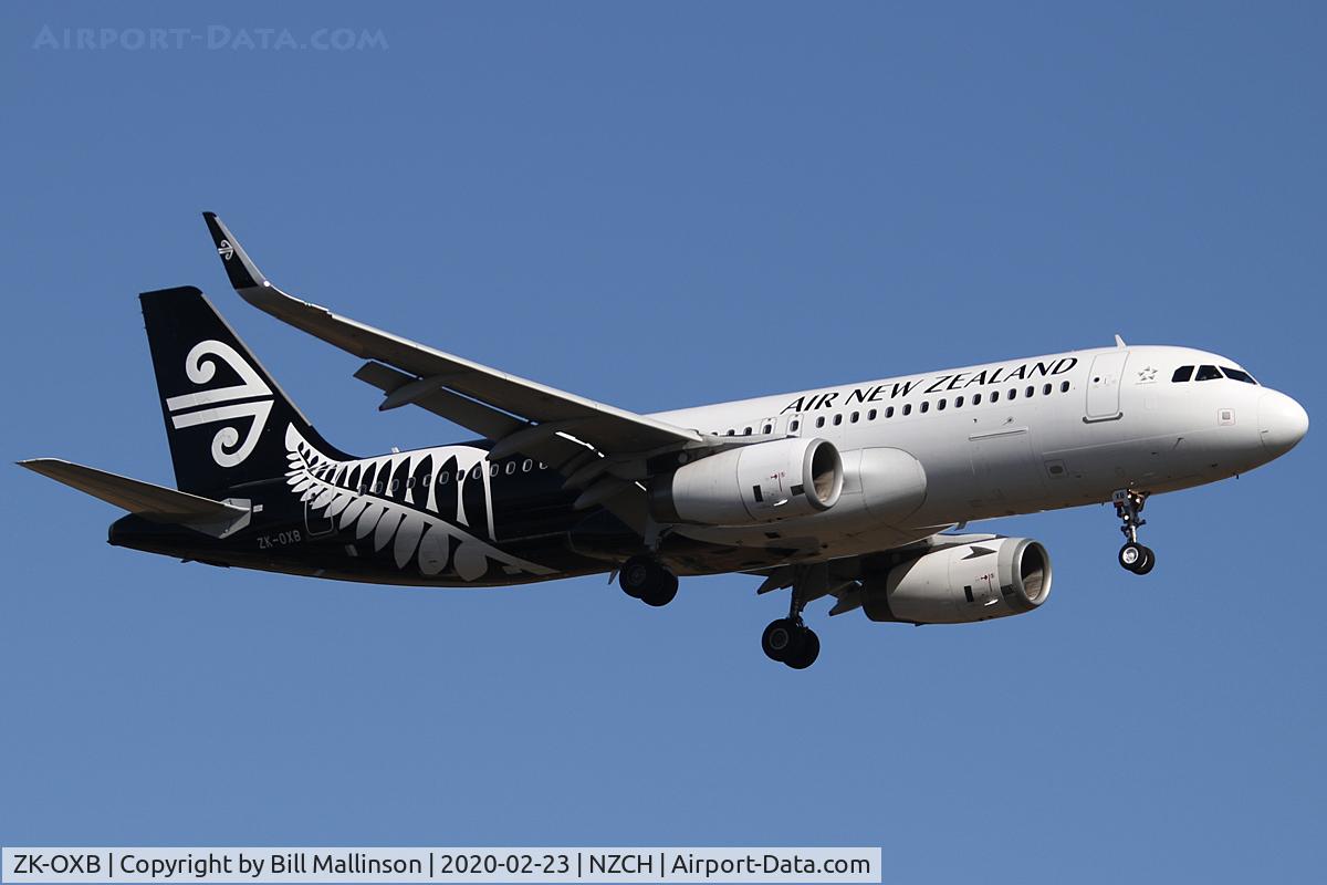 ZK-OXB, 2013 Airbus A320-232 C/N 5682, from AKL