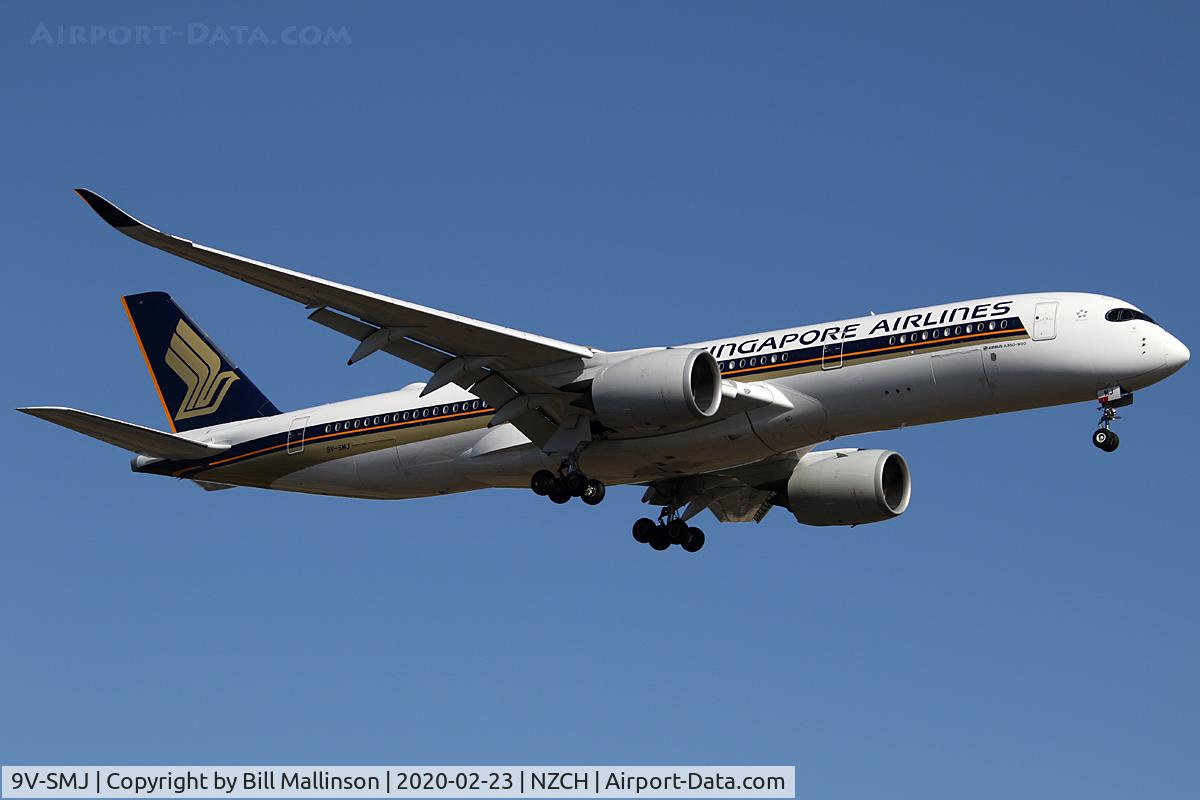 9V-SMJ, 2016 Airbus A350-941 C/N 081, SQ297 from SIN