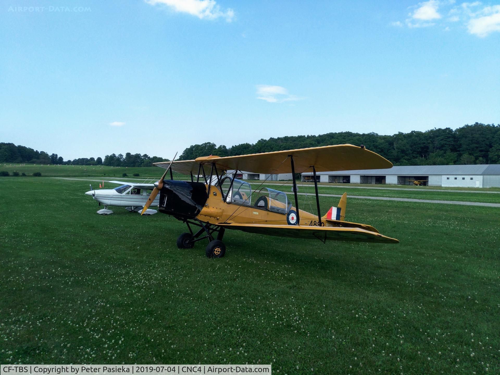 CF-TBS, 1941 De Havilland Canada DH-82C Tiger Moth C/N DHC1073, At Guelph Airpark