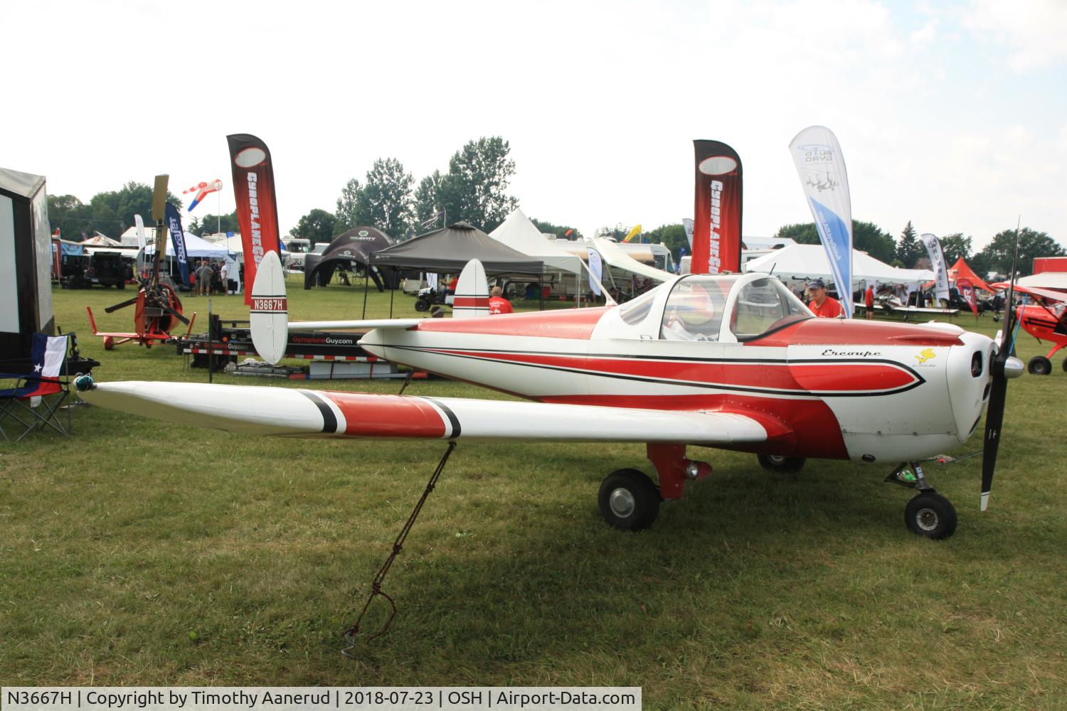N3667H, 1946 Erco 415C Ercoupe C/N 4292, 1946 Erco 415C, c/n: 4292