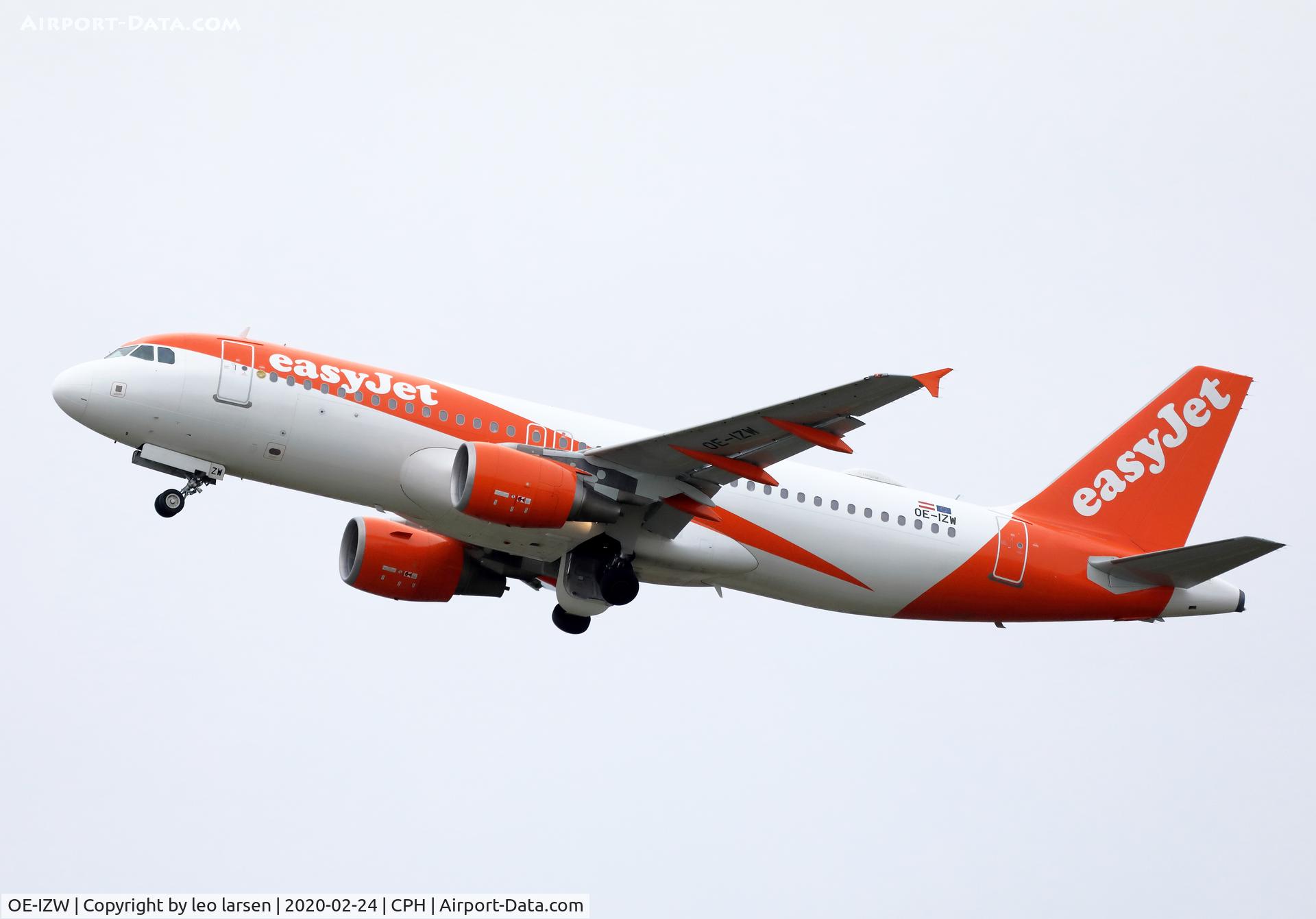 OE-IZW, 2007 Airbus A320-214 C/N 3055, Copenhagen 24.2.2020