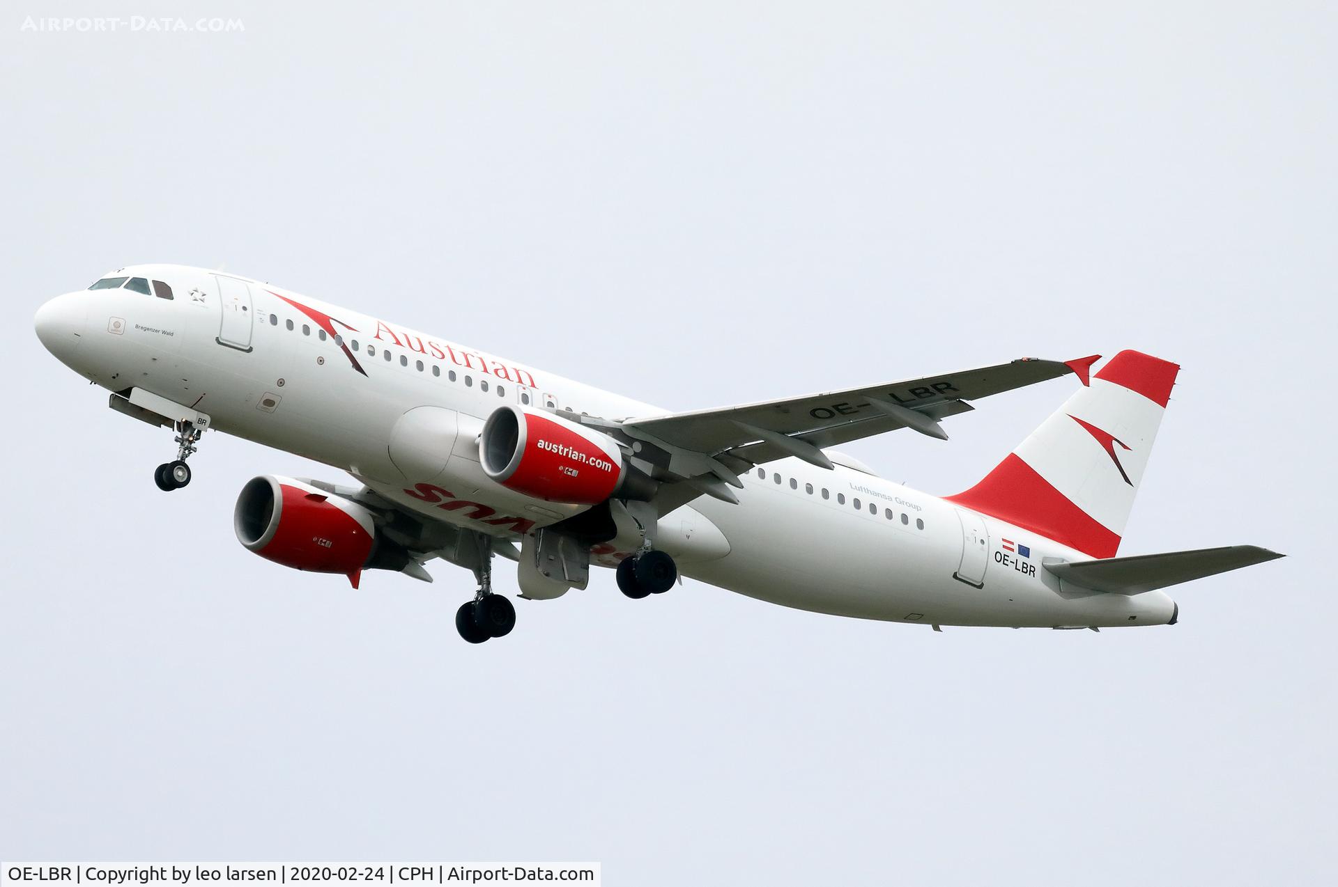 OE-LBR, 2000 Airbus A320-214 C/N 1150, Copenhagen 24.2.2020