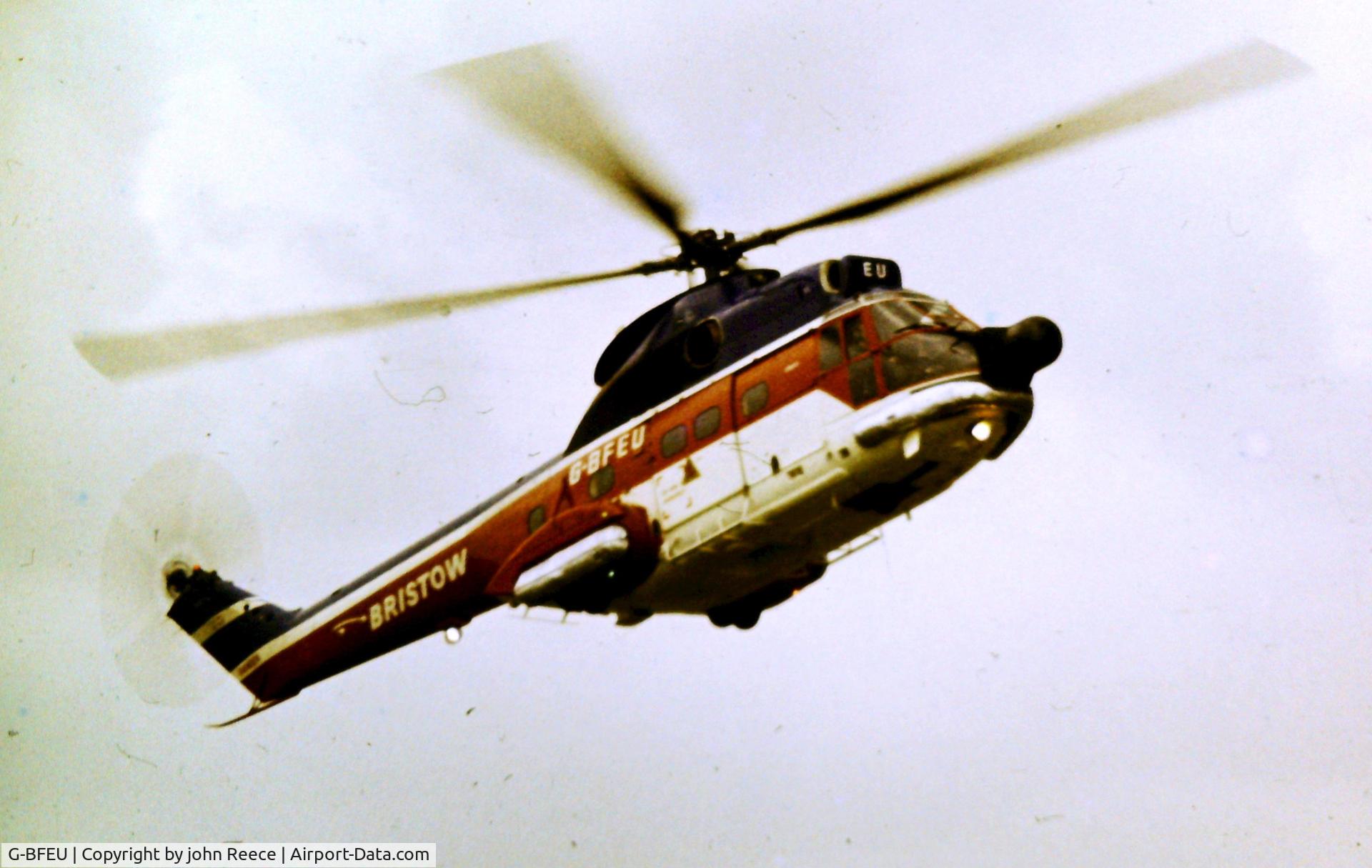 G-BFEU, 1977 Aerospatiale SA-330J Puma C/N 1478, Scan of my 35mm slide Early 1980's