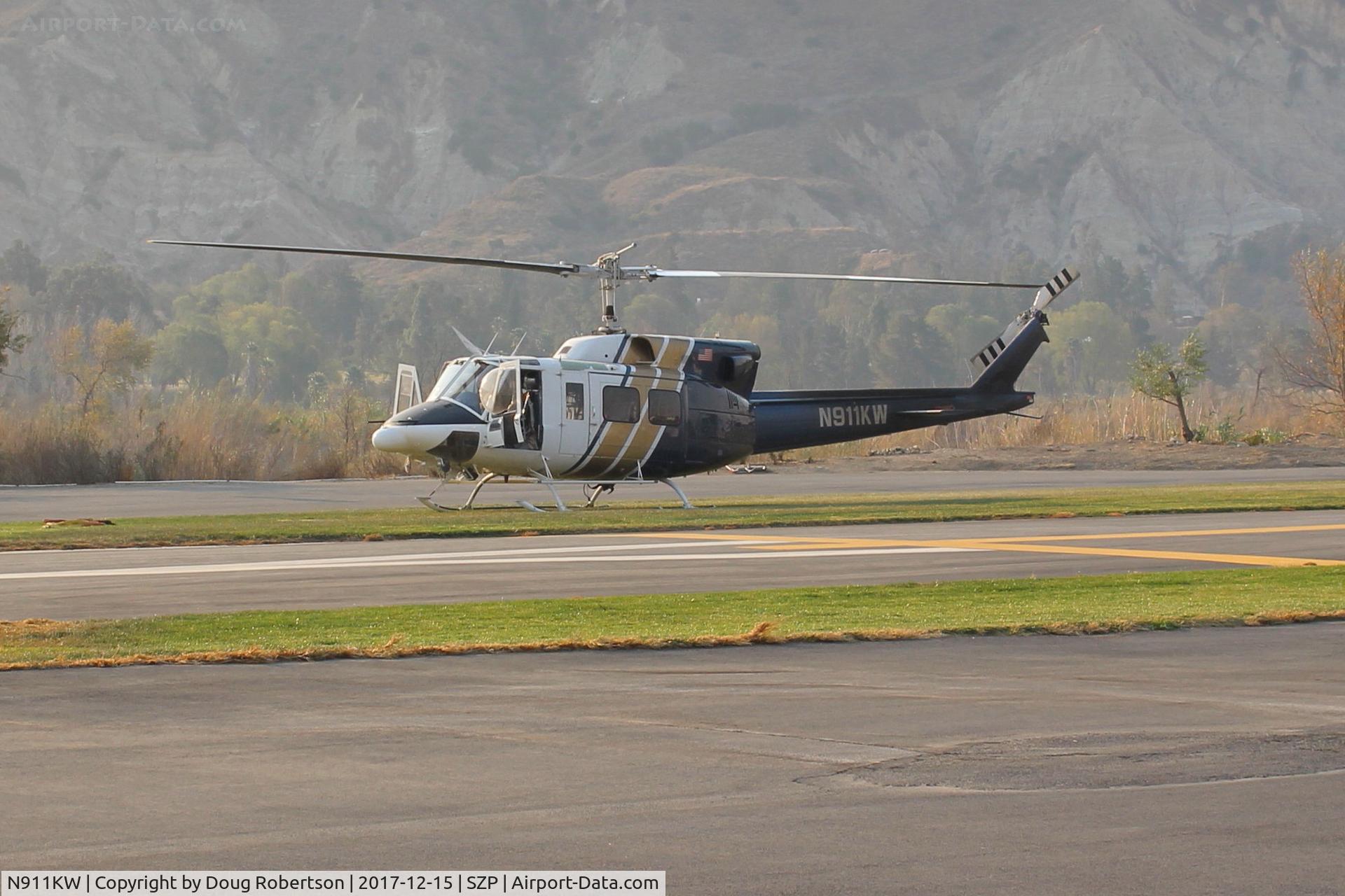 N911KW, 1973 Bell 212 C/N 30592, N911KW 1973 Bell 212 Twin Two-Twelve, one P&W PT6T Turbo Twin-Pac derated to 1,290 SHp driving single shaft to main rotor & anti-torque rotor, Restricted Forest-at SZP Firebase