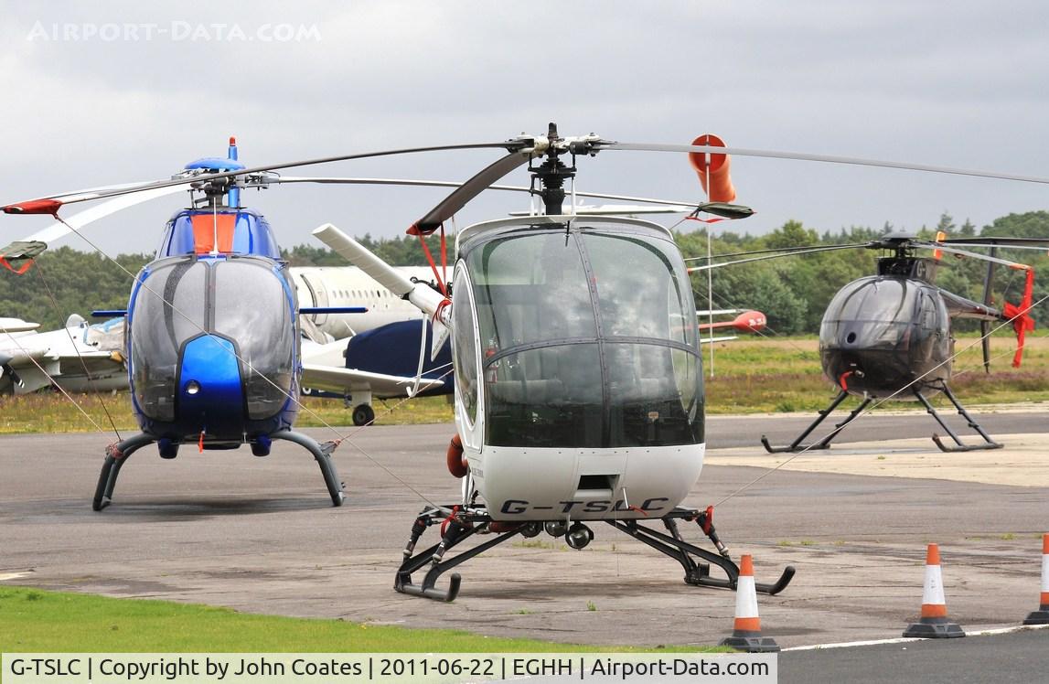 G-TSLC, 2006 Schweizer 269C-1 C/N 0246, Bournemouth helis with G-SPKK, G-TSLC and the ill-fated G-WOOW