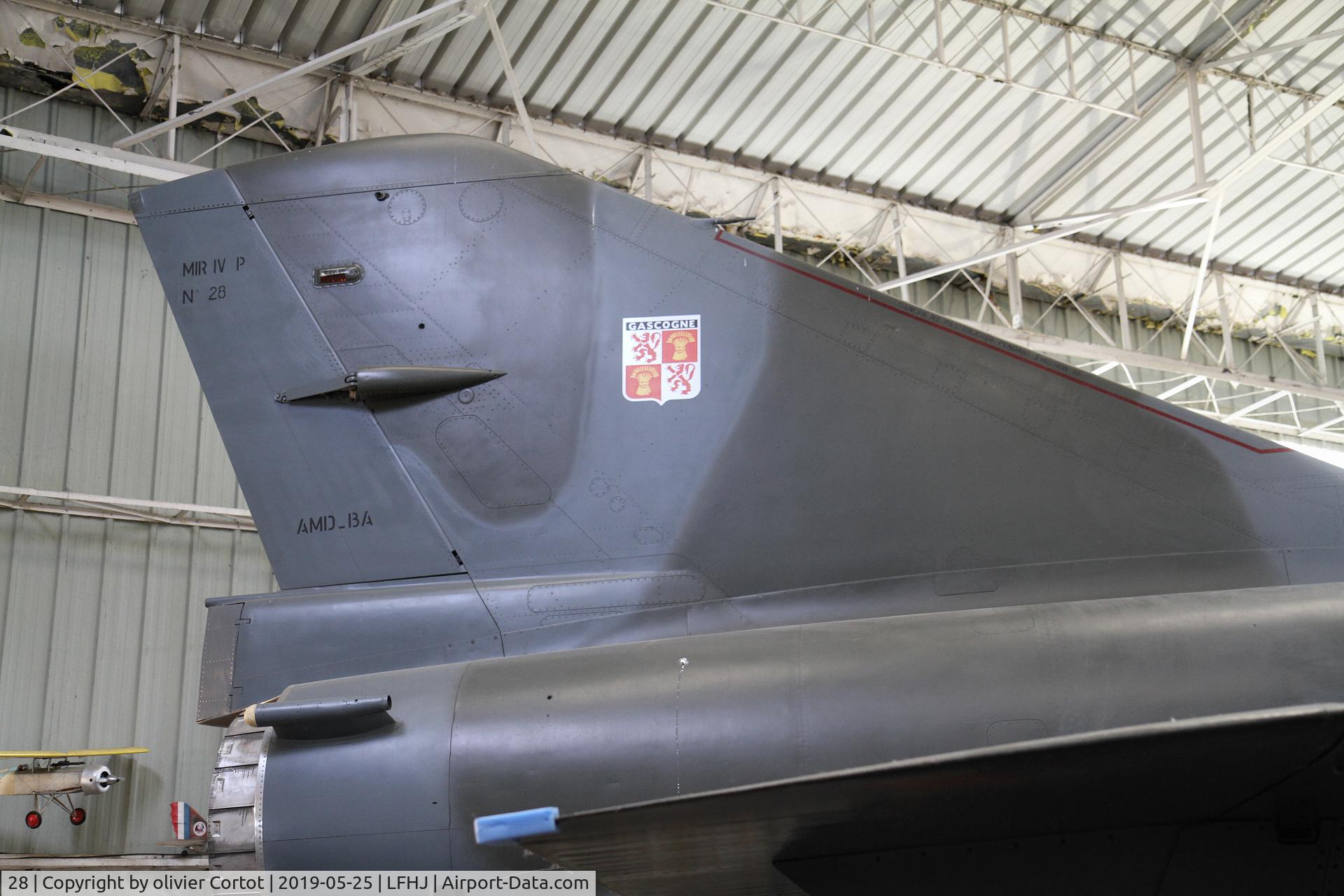 28, Dassault Mirage IVP C/N 28, view on the tail
