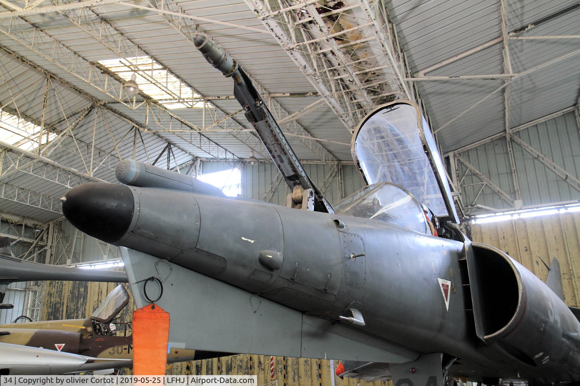 34, Dassault Etendard IV.M C/N 34, view on the refueling probe