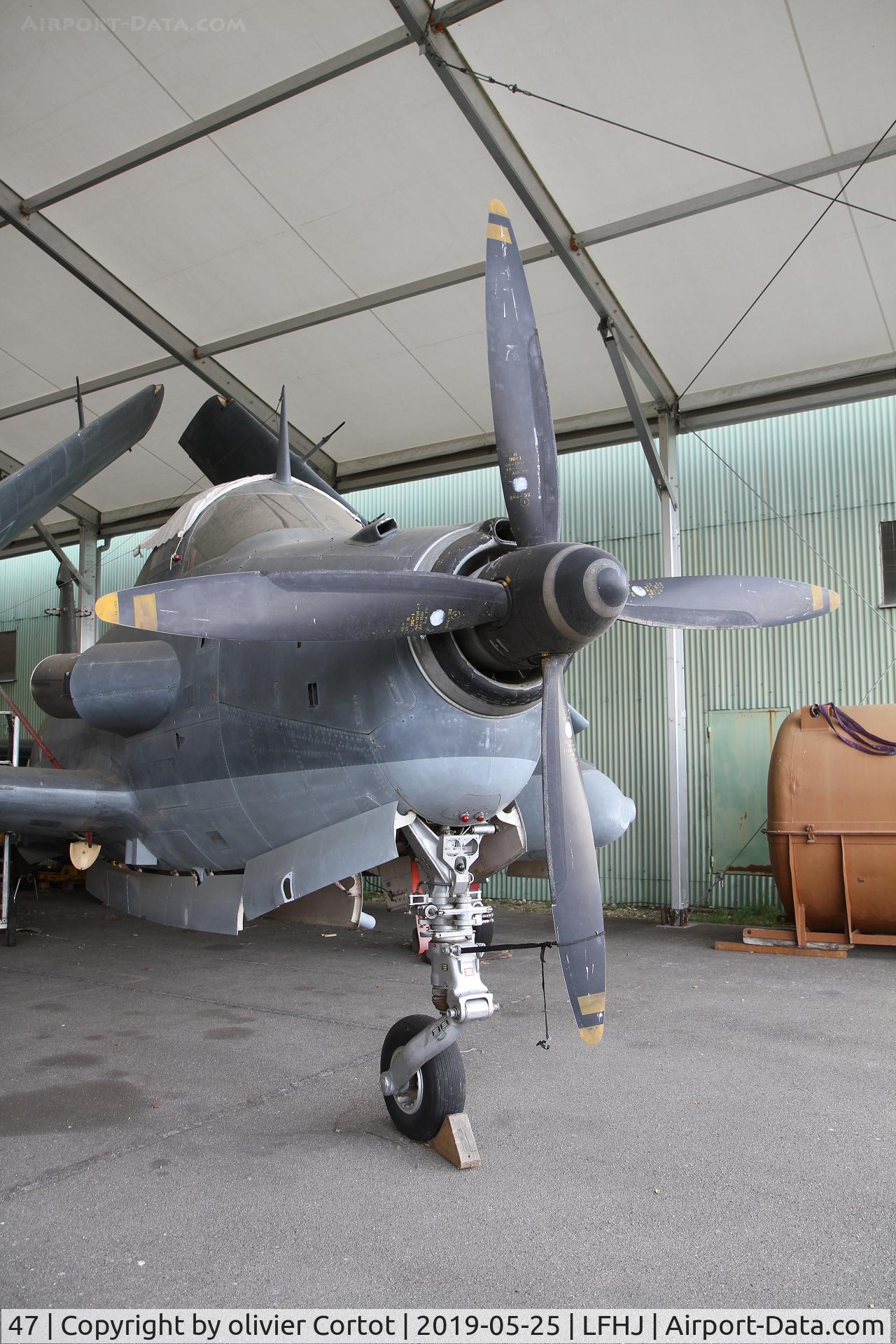 47, Breguet Br.1050 Alizé C/N 47, closer view on the propeller