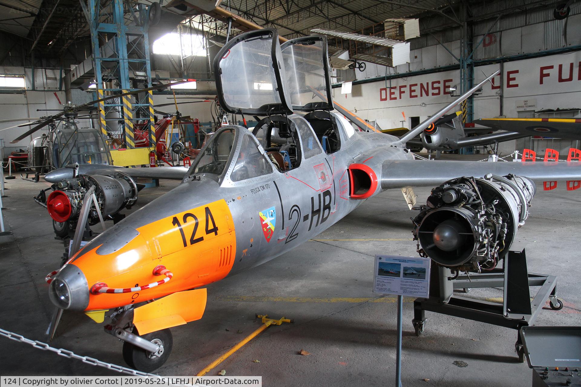124, Fouga CM-170 Magister C/N 124, FAF 2nd wing markings