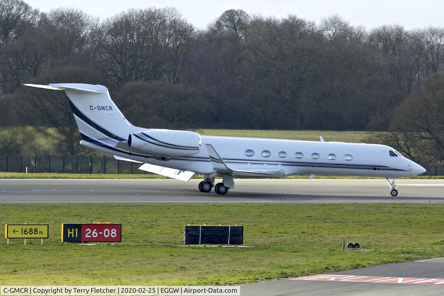 C-GMCR, Gulfstream Aerospace GV-SP (G550) C/N 5283, At Luton
