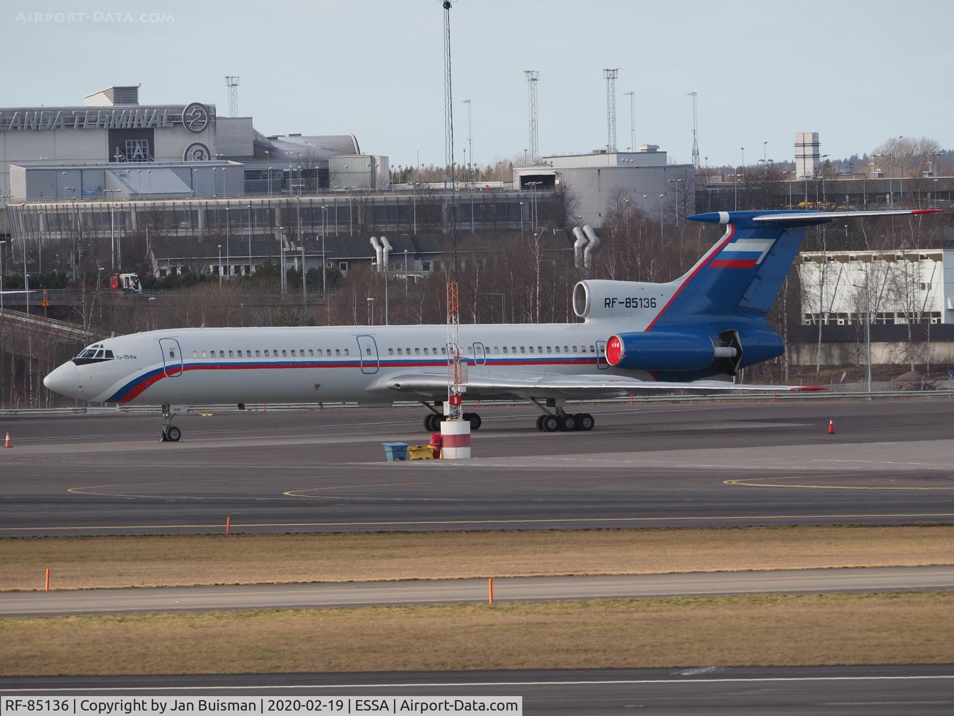 RF-85136, 2012 Tupolev Tu-154M C/N Not found RF-85136, Russian Ministry of the Interior