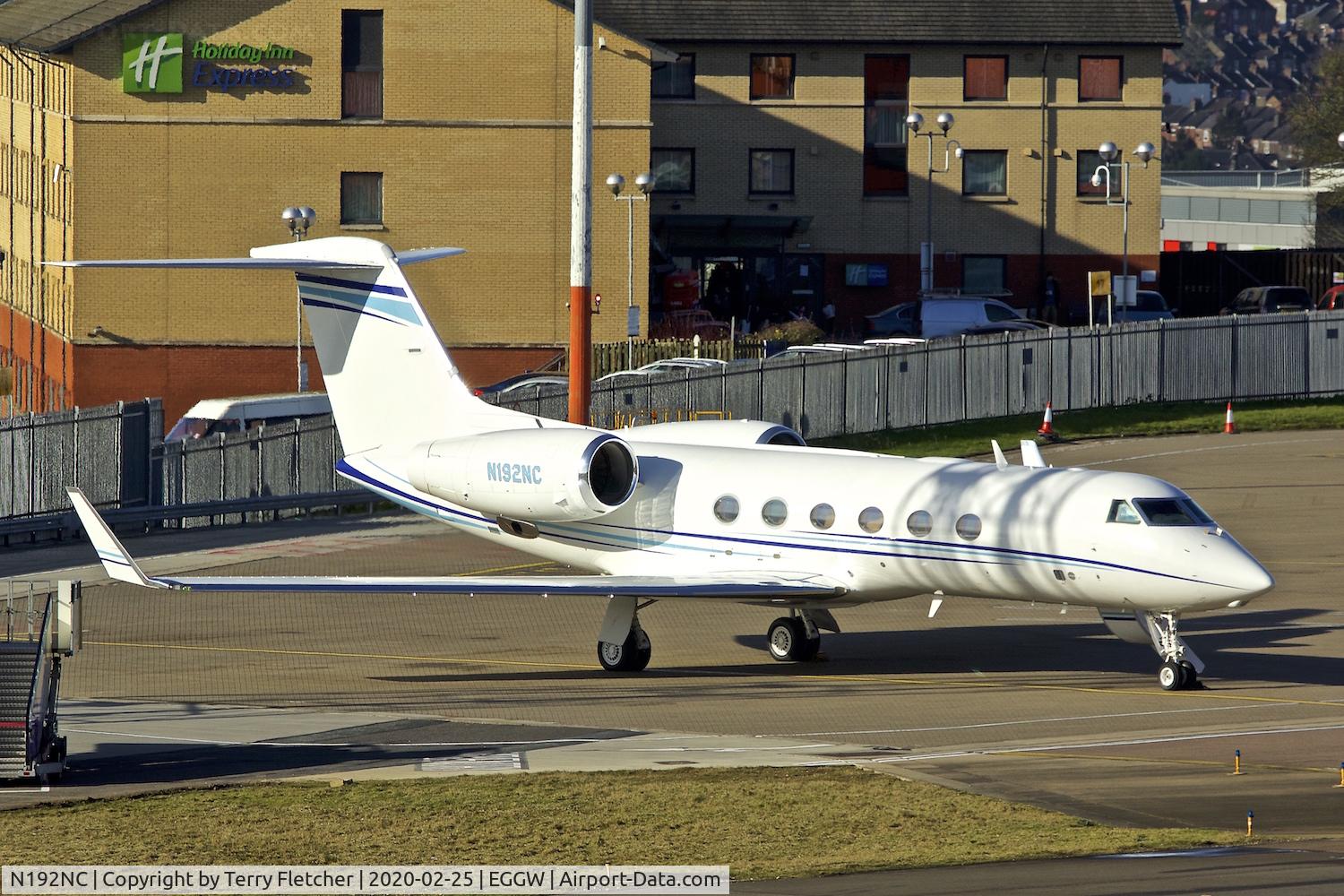 N192NC, 2008 Gulfstream Aerospace GIV-X (G450) C/N 4126, At Luton