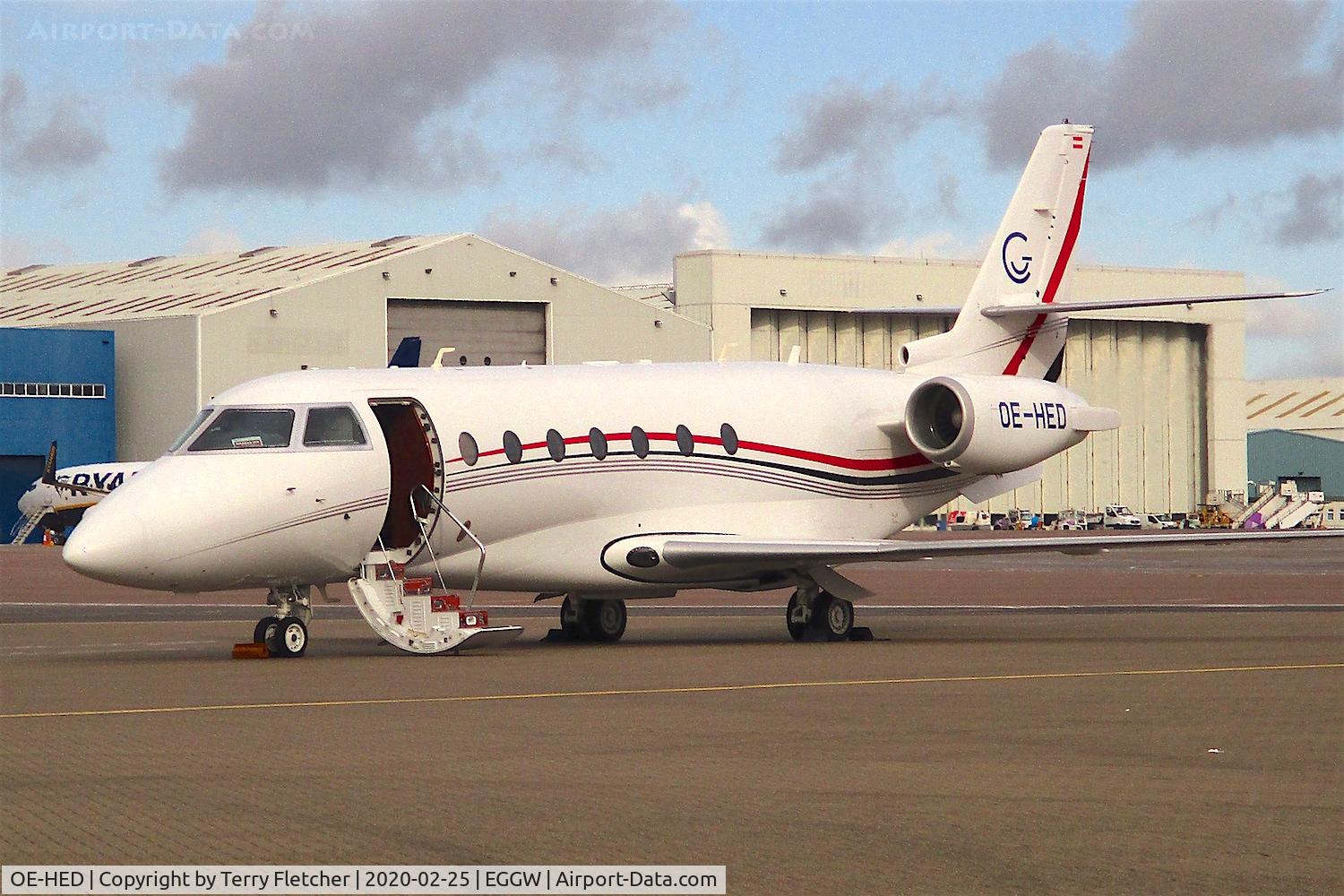 OE-HED, 2007 Gulfstream Aerospace G200 C/N 163, At Luton