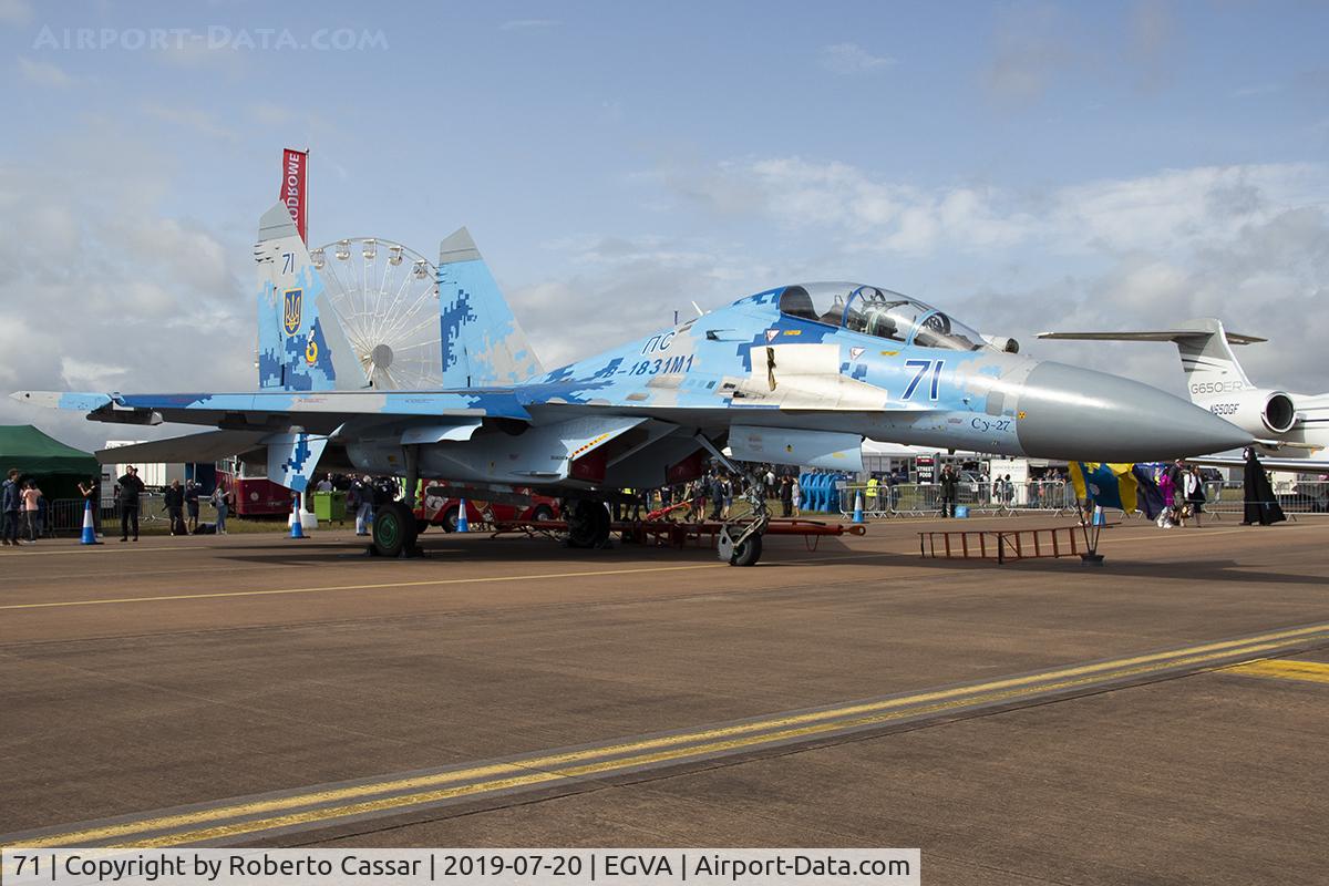 71, Sukhoi Su-27UBM1 C/N 96310424043, RIAT19