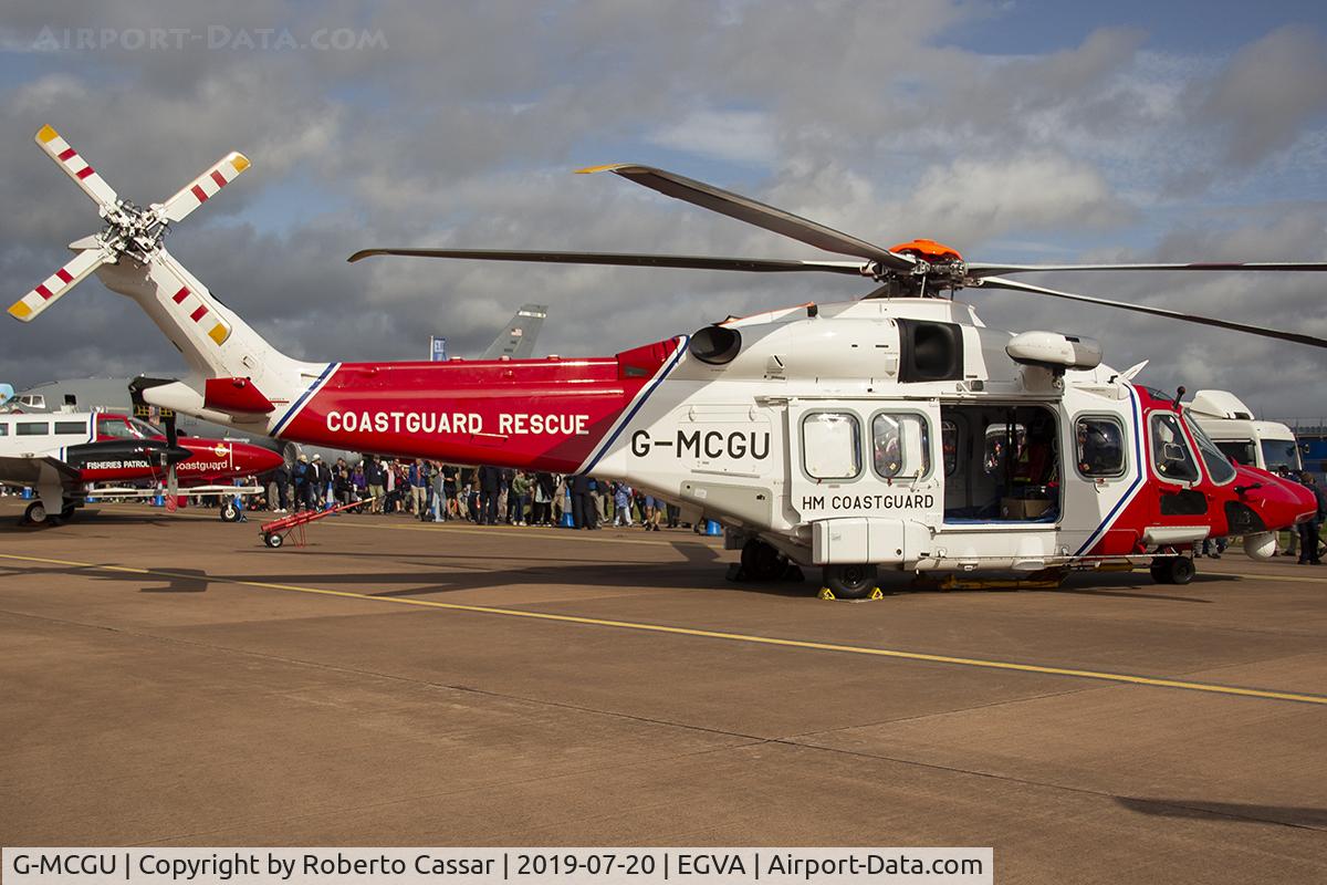 G-MCGU, 2014 Leonardo AW-189 C/N 92007, RIAT19
