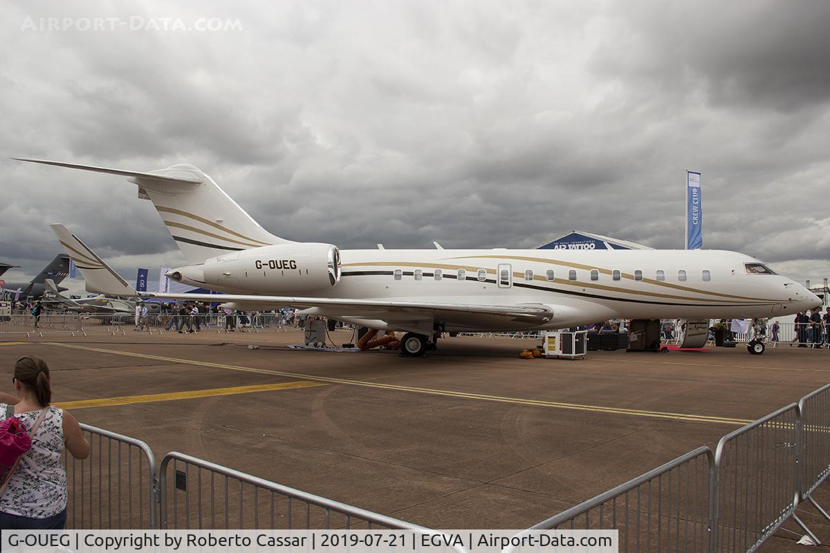 G-OUEG, 2018 Bombardier BD-700-1A10 Global 6000 C/N 9828, RIAT19