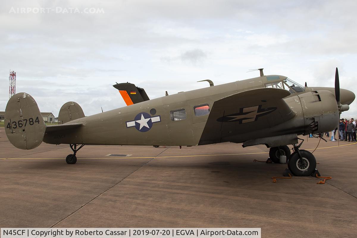 N45CF, 1959 Beech G18S C/N BA-466, RIAT19