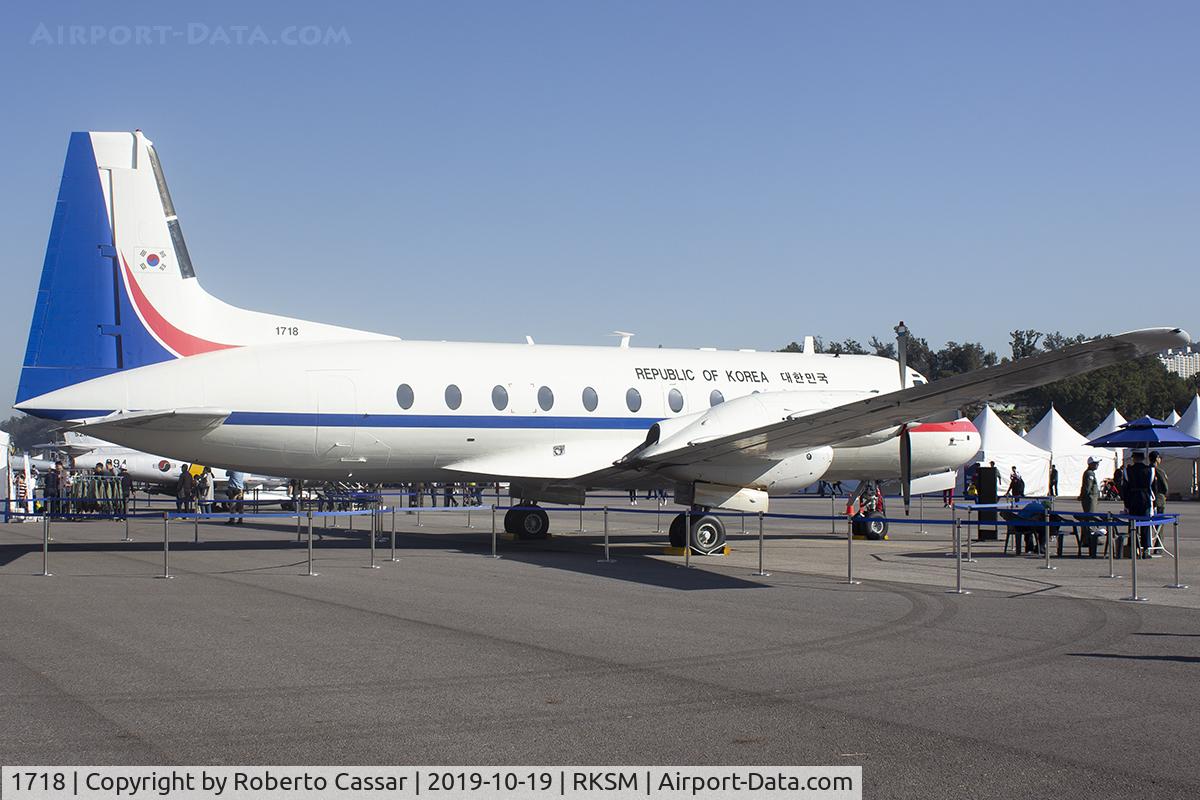 1718, 1972 Hawker Siddeley HS.748 Series 2A C/N 1718, Seoul ADEX 2019