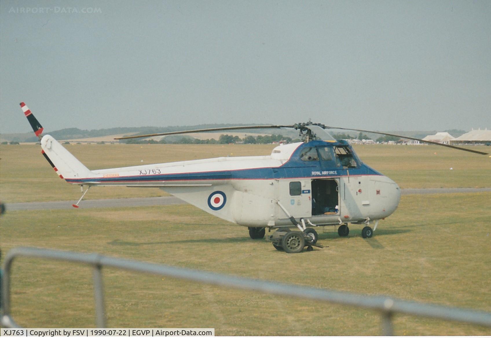 XJ763, 1956 Westland Whirlwind HAR.10 C/N WA109, XJ763 seen at Middle Wallop in 1990