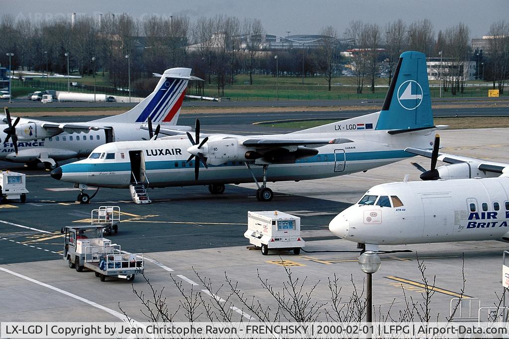 LX-LGD, 1989 Fokker 50 C/N 20171, Luxair