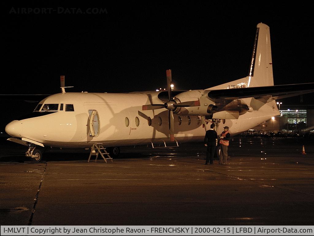 I-MLVT, 1968 Fokker F-27-500 Friendship C/N 10373, MiniLiner (Damaged 25 Oct 2013 over France left engine exploded sending propeller blades thru fuselage. Possible W/O)