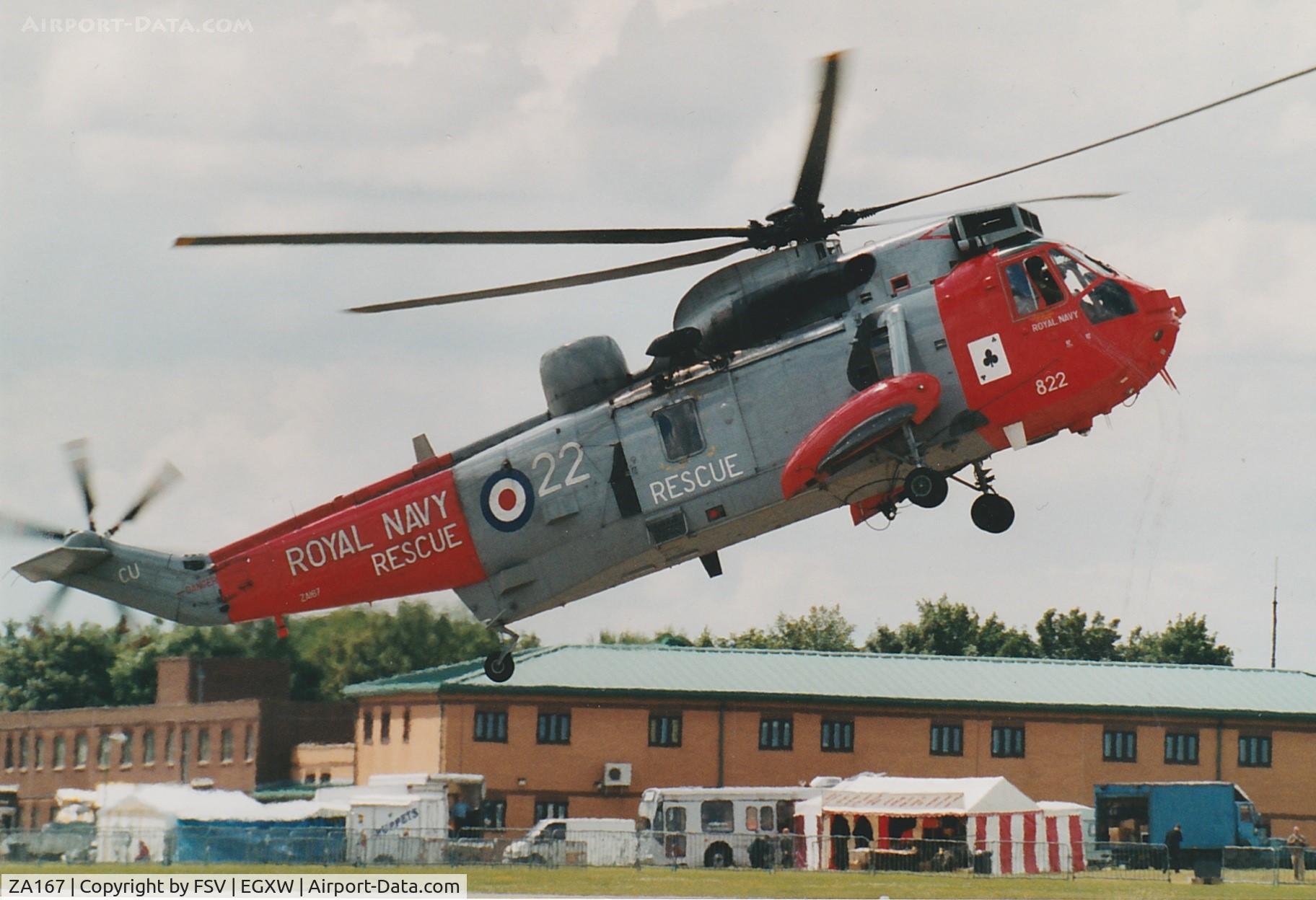 ZA167, 1982 Westland Sea King HU.5 C/N WA900, ZA167 seen at Waddington Airshow
