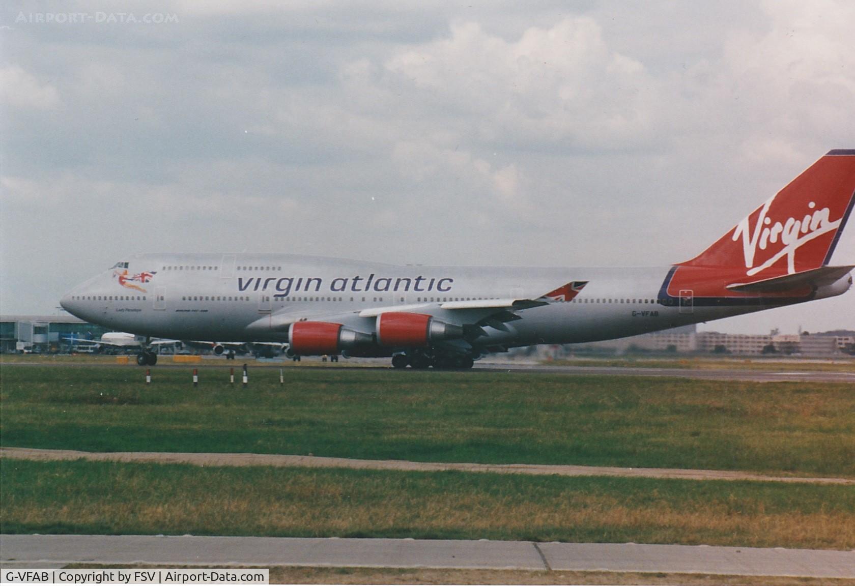 G-VFAB, 1994 Boeing 747-4Q8 C/N 24958, Lady Penelope date and location unknown