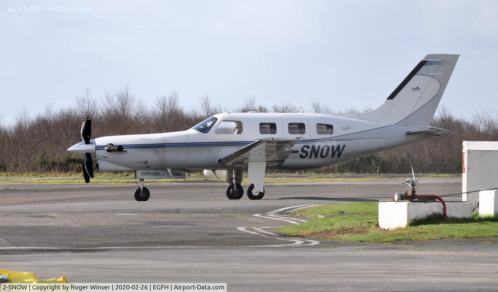 2-SNOW, 1998 Piper PA-46-350P Jetprop DLX Malibu Mirage C/N 46-36180, Visiting Malibu Mirage.