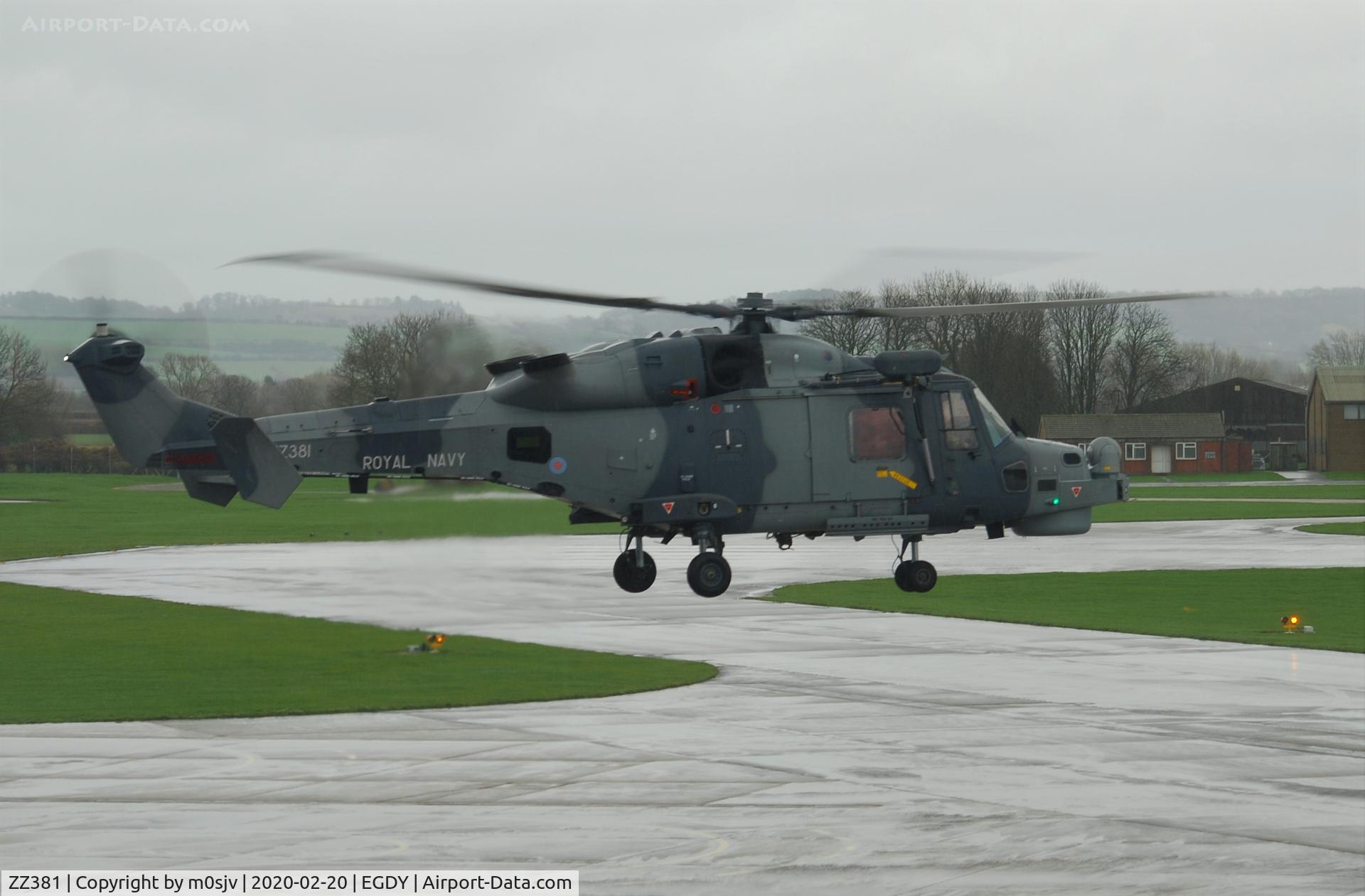 ZZ381, AgustaWestland AW-159 Wildcat HMA.2 C/N 500, Taken from the viewing area of RNAS Yeovilton Museum