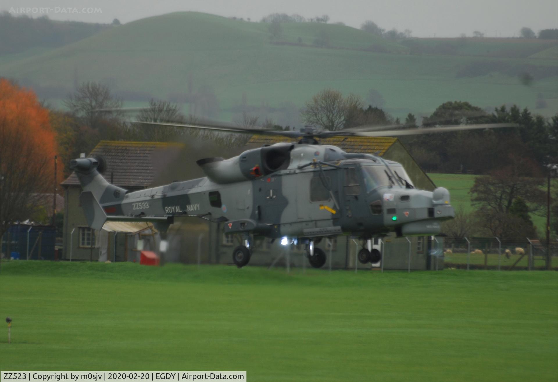 ZZ523, AgustaWestland AW-159 Wildcat AH.1 C/N 530, Taken from the viewing area of RNAS Yeovilton Museum