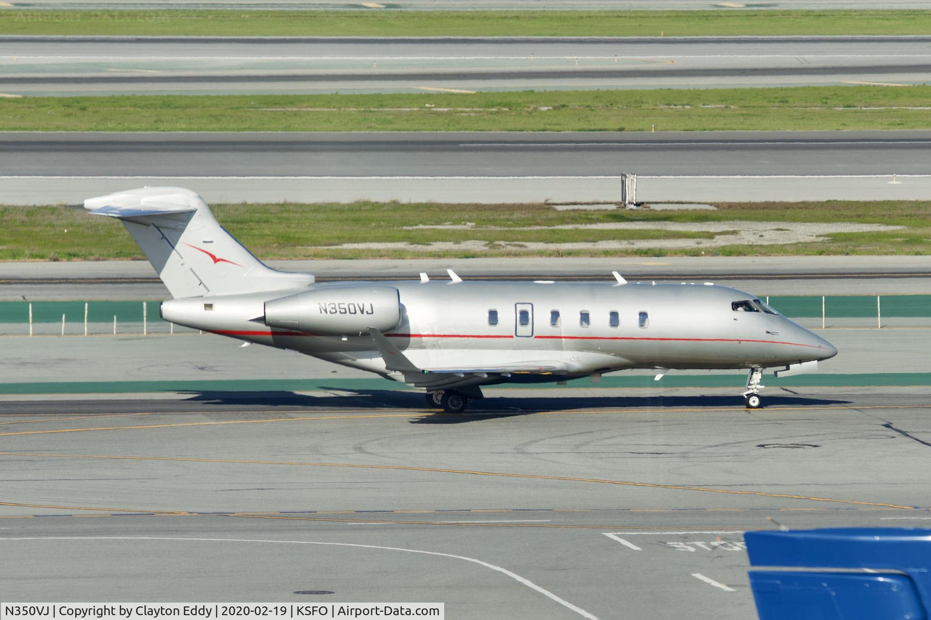 N350VJ, 2015 Bombardier Challenger 350 (BD-100-1A10) C/N 20569, SFO 2020.