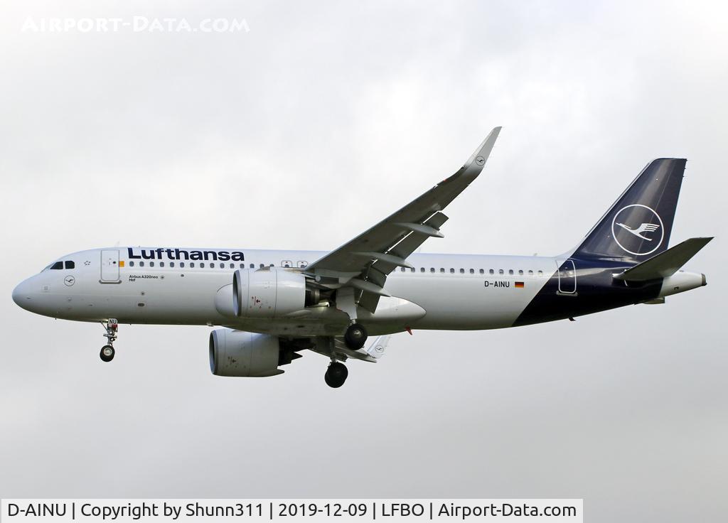 D-AINU, 2019 Airbus A320-271N C/N 8728, Landing rwy 32L