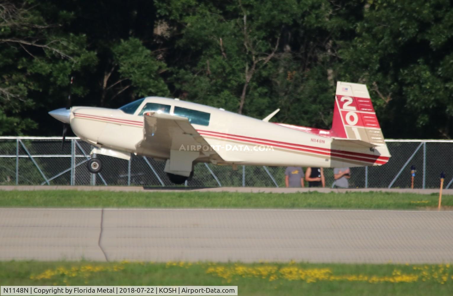 N1148N, 1981 Mooney M20J 201 C/N 24-1208, Mooney M20J