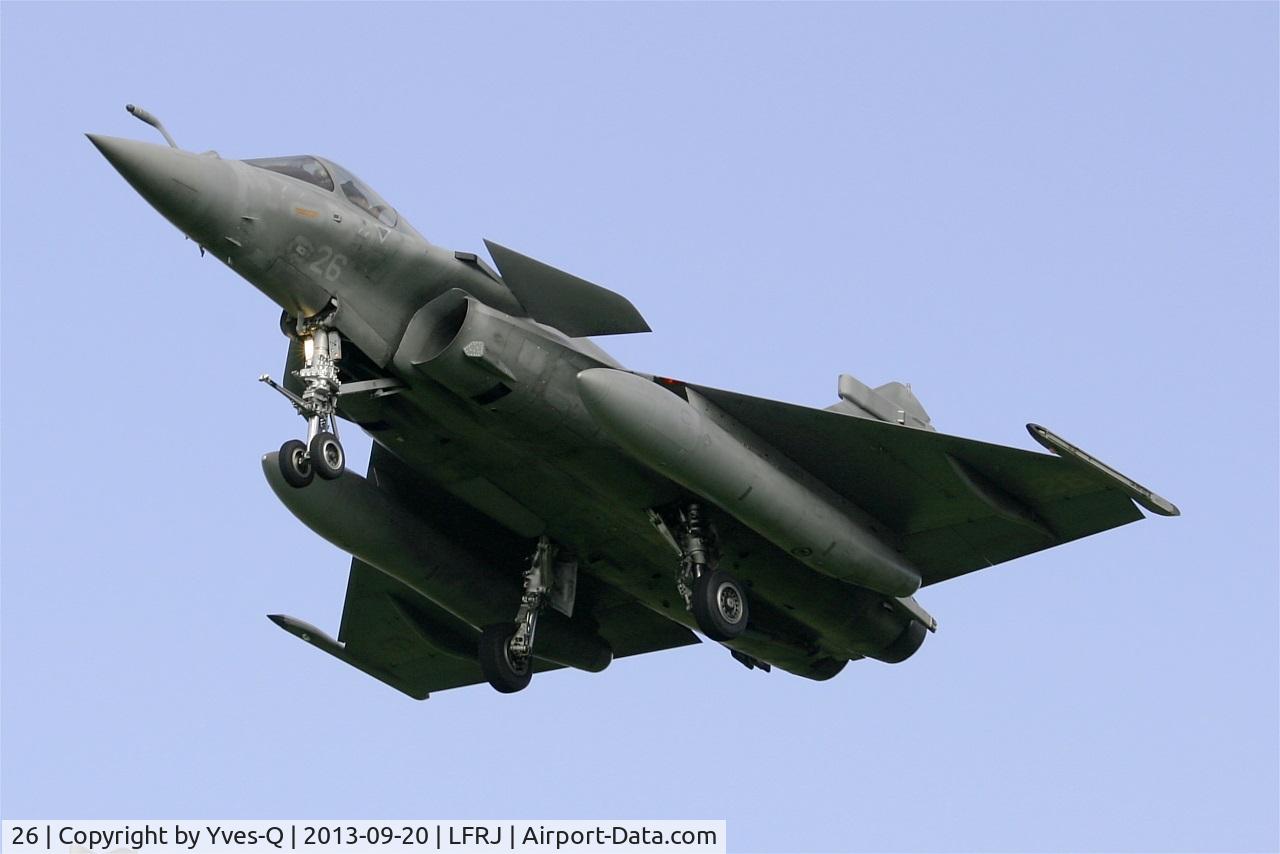 26, Dassault Rafale M C/N 26, Dassault Rafale M, On final rwy 26, Landivisiau Naval Air Base (LFRJ)