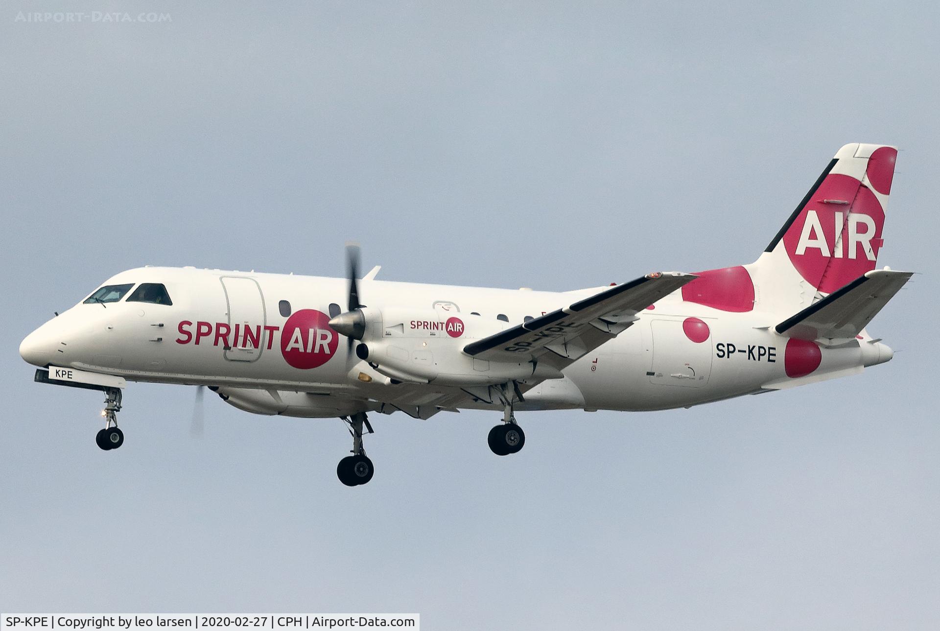 SP-KPE, 1988 Saab 340A C/N 340A-130, Copenhagen 27.2.2020