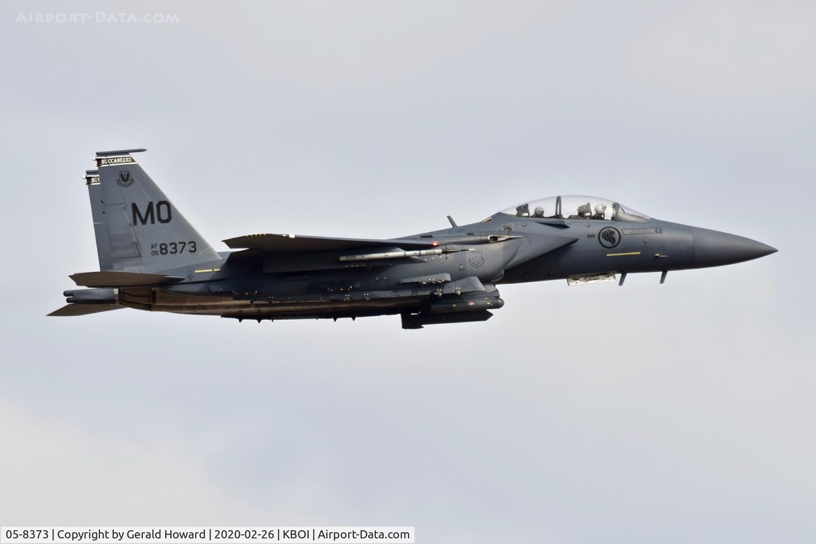 05-8373, 2005 Boeing F-15SG Strike Eagle C/N 05-8373, Low Approach to 10R. 428th Fighter Sq. 