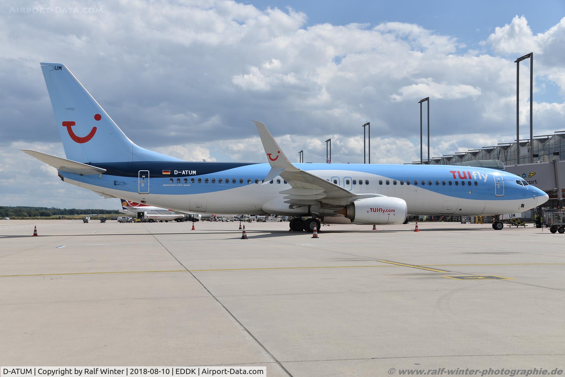 D-ATUM, 2014 Boeing 737-8K5 C/N 37240, Boeing 737-8K5W - X3 TUI TUIfly - 37240 - D-ATUM - 10.08.2018 - CGN