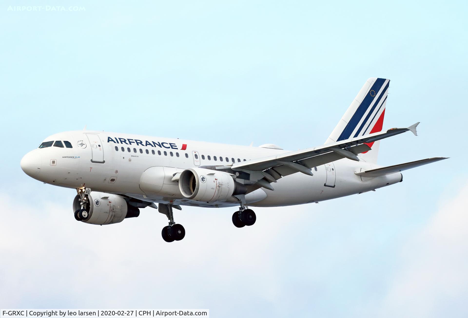 F-GRXC, 2002 Airbus A319-111 C/N 1677, Copenhagen 27.2.2020