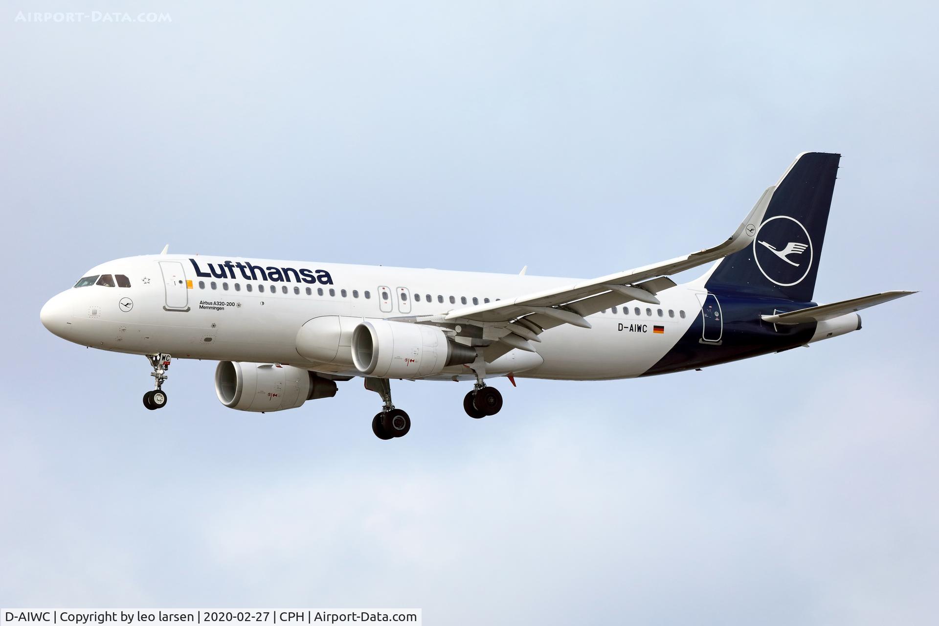 D-AIWC, 2018 Airbus A320-214 C/N 8667, Copenhagen 27.2.2020