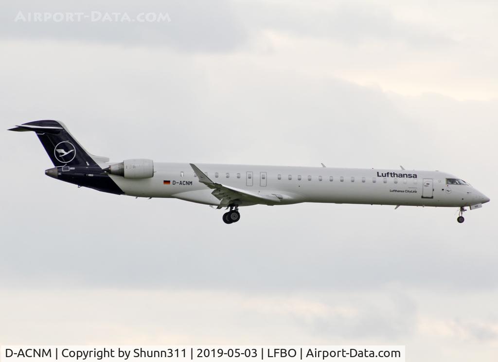 D-ACNM, 2010 Bombardier CRJ-900LR (CL-600-2D24) C/N 15253, Landing rwy 32L in new Lufthansa c/s
