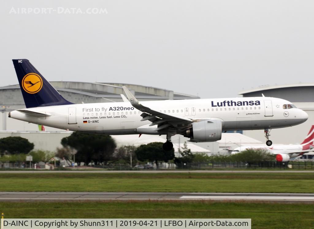 D-AINC, 2016 Airbus A320-271NEO C/N 6920, Landing rwy 14R