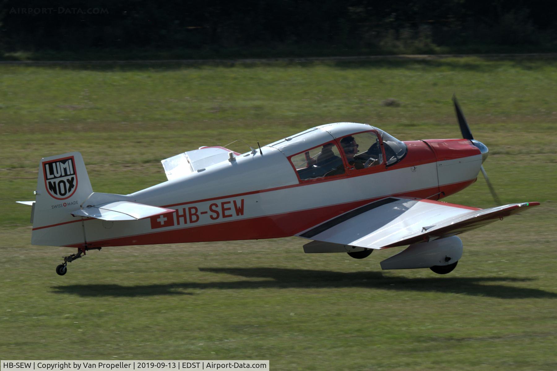 HB-SEW, 1961 Jodel DR-1050 Ambassadeur C/N 223, Jodel DR.1050 landing at Hahnweide airfield, Germany. OTT 2019