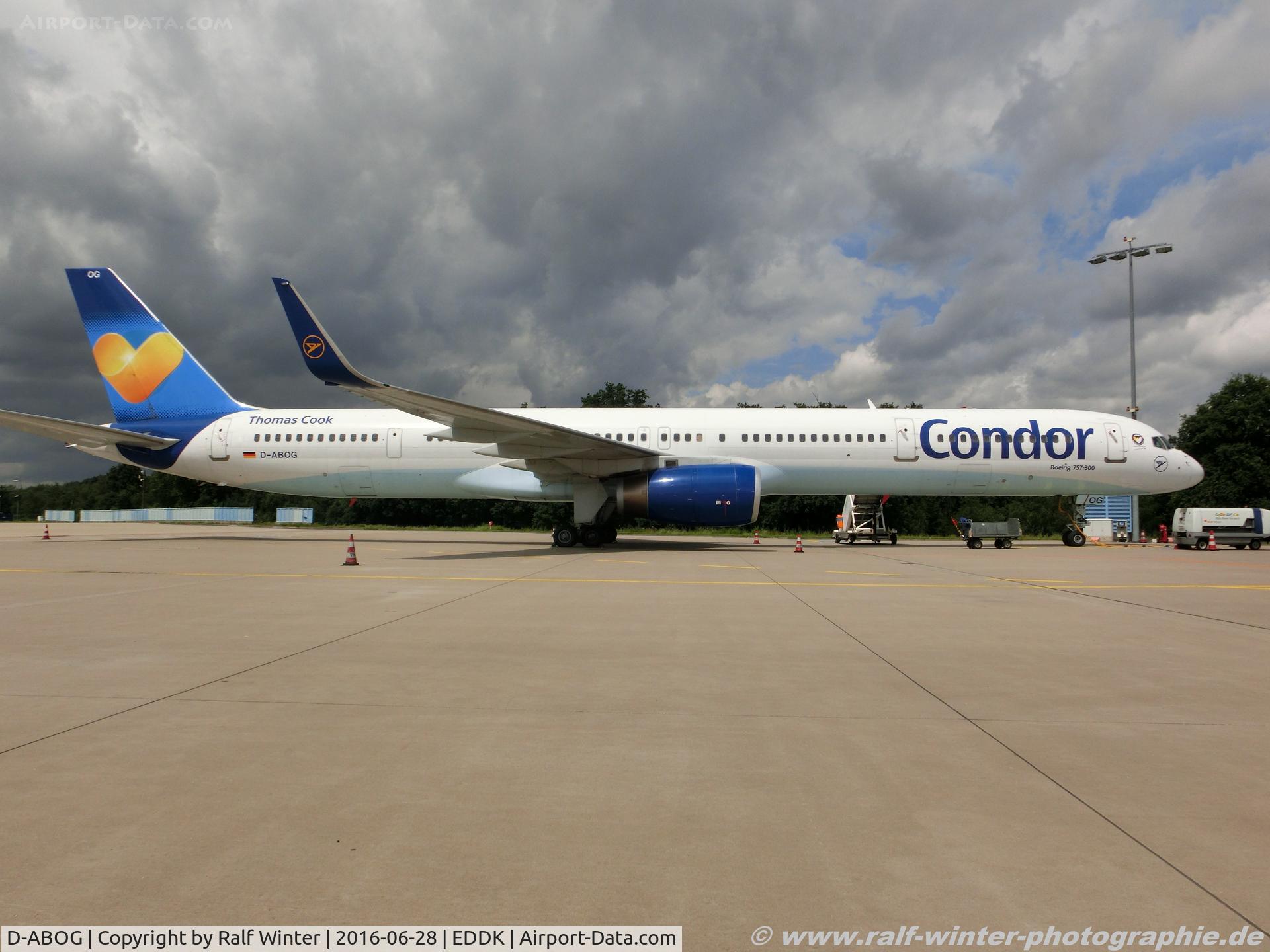 D-ABOG, 1999 Boeing 757-330 C/N 29014, Boeing 757-330(W) - DE CFG Condor - 29014 - D-ABOG - 28.06.2016 - CGN