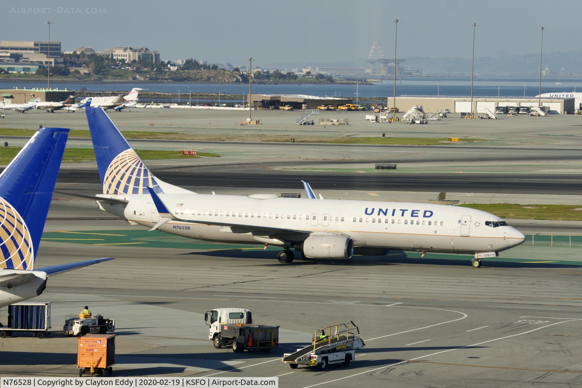 N76528, 2010 Boeing 737-824 C/N 31663, Sky Terrace SFO 2020.
