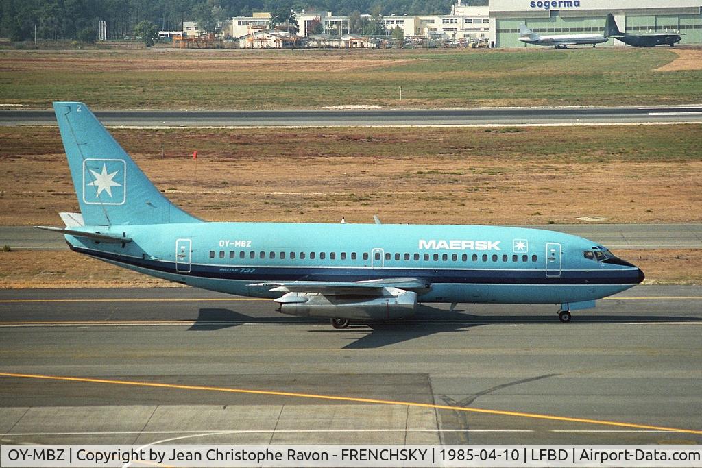 OY-MBZ, 1981 Boeing 737-2L9 C/N 22733, Maersk Air
