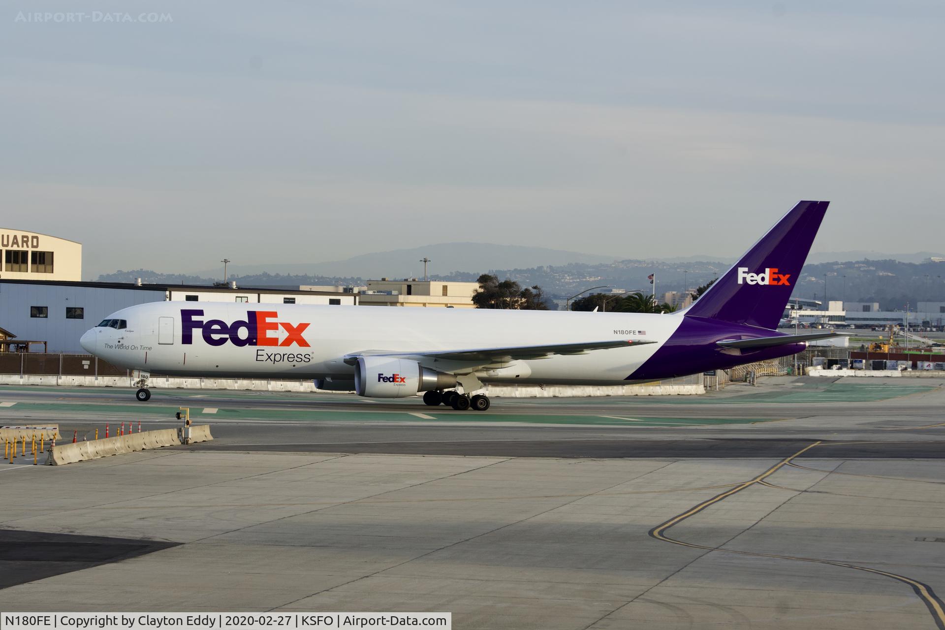 N180FE, 2019 Boeing 767-300F C/N 63111, SFO 2020.