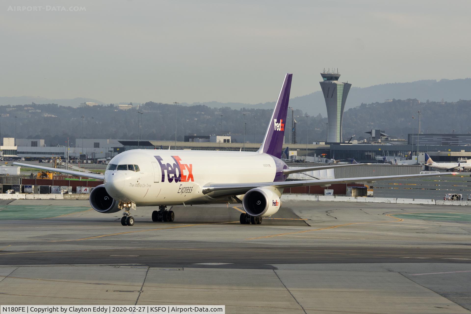 N180FE, 2019 Boeing 767-300F C/N 63111, SFO 2020.